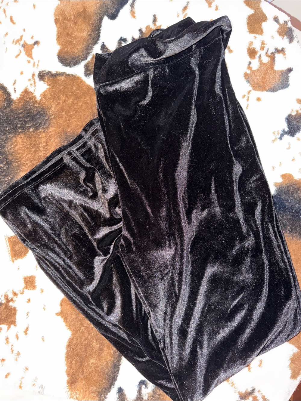 Black Velvet Bell Bottoms